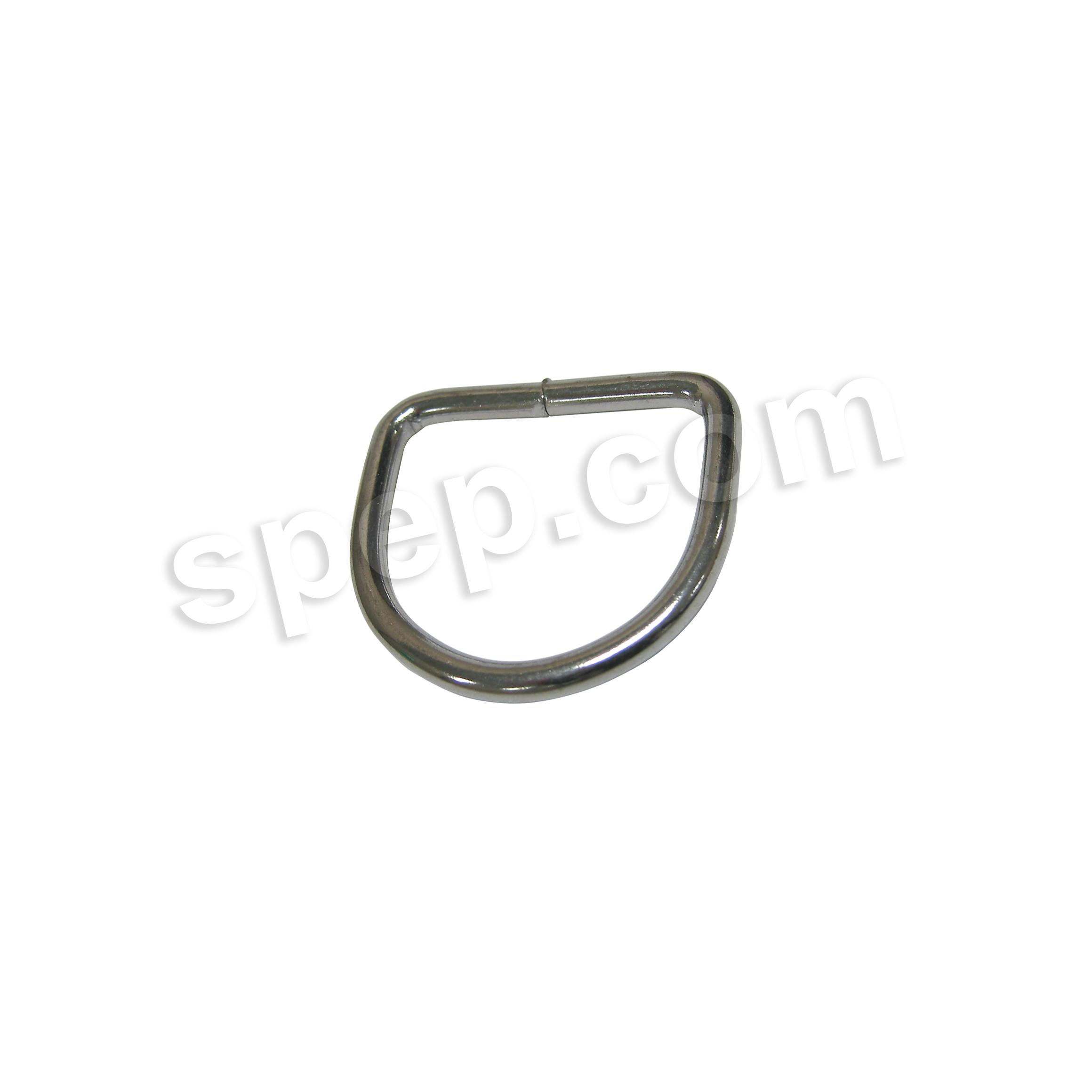 Standard Metal D-Rings in Nickel Plated Steel